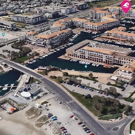 Marina Des Quilles, Grand T2 Climatise, Proche Plage, Parking Prive Sète